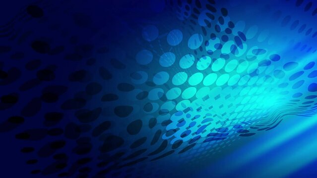 Abstract Abstract creative motion halftone circular shape pattern on gradient blue light background. Video animation Ultra HD 4k footage.motion background