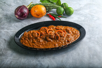 Indian cuisine - Masala with calamari