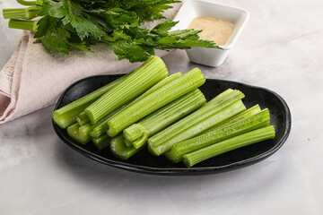 Vegan cuisine - dietary celery cticks