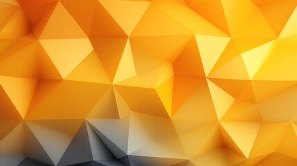 Low Poly Triangle Mosaic in Contrasting Yellow