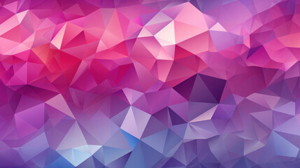 Low Poly Triangle Mosaic Background in Radiant Orchid