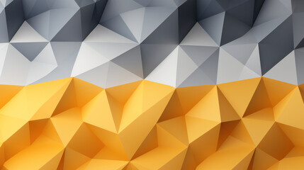 Low Poly Triangle Mosaic in Contrasting Yellow