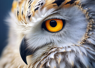 bird, owl, fur, feathers, eye, texture