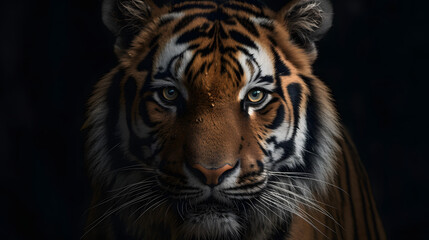 Fototapeta premium Lion close up face photography 