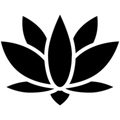 Lotus Flower vector design icon.svg