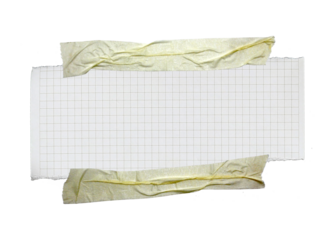 paper has grid lines torn into pieces on transparent background png file