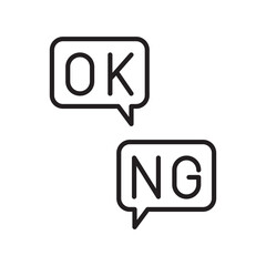 OKとNG　アイコン