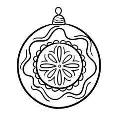 Hand Drawn Christmas Ornament Set
