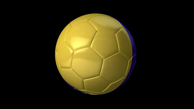 3D Animation Video of a Spinning Ball Icon with a Ball depicting the Country of Bosnia and Herzegovina
