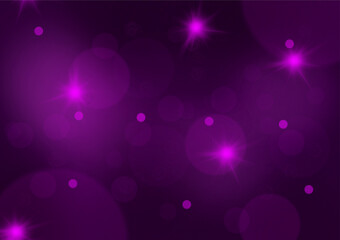Purple and black gradient abstract backgrounds combined with dots, circles, bokeh and lighting effects can be used in media designs.
