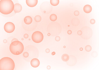 Bright orange (old rose) gradient abstract background consisting of circles, dots and bokeh used in media design.