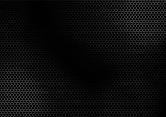 Gray and black gradient abstract background with carbon kevlar surface.