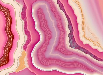The illustration of 
pink agate pattern, ai contents by firefly