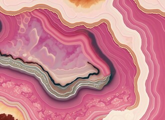 The illustration of 
pink agate pattern, ai contents by firefly