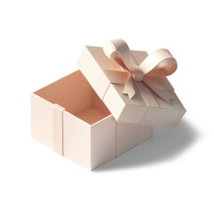 Open Gift box isolated on transparent background