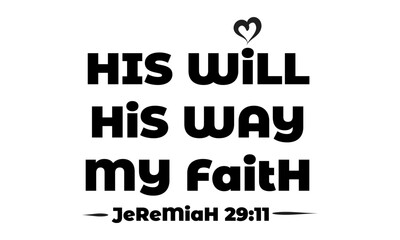 Christian Faith, Typography for print or use as poster, card, flyer or T Shirt