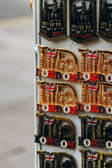 Fototapeta premium Close-up of souvenirs from London, UK