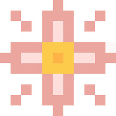 pixel pink flower