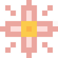 pixel pink flower