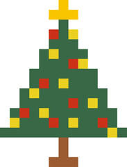 Pixel christmas tree