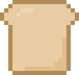 pixel slice of toasted bread