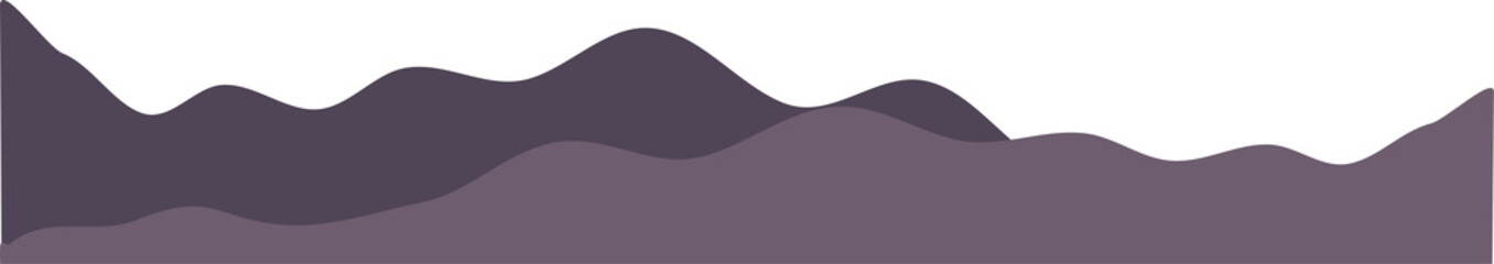 Minimal purple vector background. Dynamic curve purple gradation. Purple wave long banner background