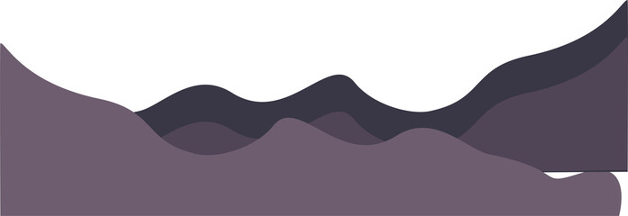 Minimal purple vector background. Dynamic curve purple gradation. Purple wave long banner background