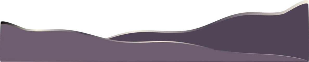 Minimal purple vector background. Dynamic curve purple gradation. Purple wave long banner background