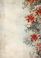 Christmas old paper planner page A4, Digital Paper A4