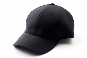 Black blank cap with space for print. Cap mockup. 