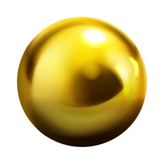 Vector realistic chrome balls on white background