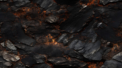 Rough volcanic rock surface seamless texture - obrazy, fototapety, plakaty