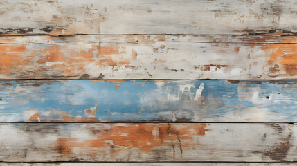Weathered wood with peeling paint seamless texture