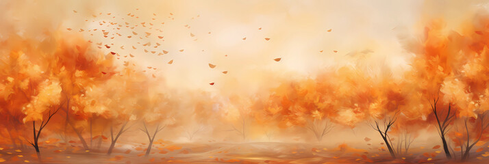 abstract and artistic autumn background, orange fall background