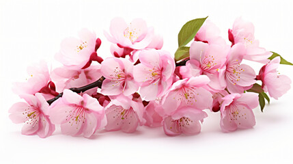 Macro Pink cherry tree blossom