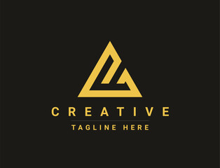 Creative Letter AB. Logo Design Icon