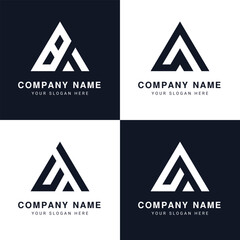Creative Letter AB, AC, BA, AD, DA Logo Design Icon AA, AC, CA, AD, DA Icon