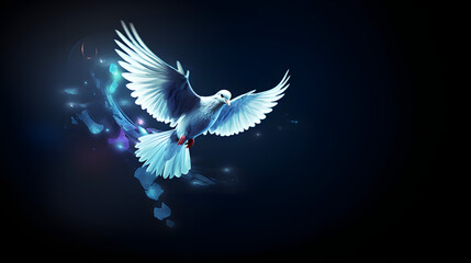 International peace day beautiful pigeon background 