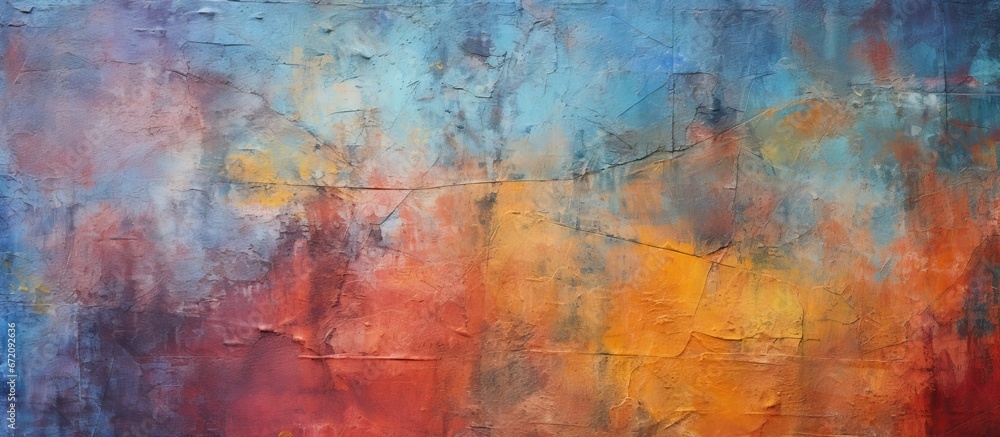 Poster colorful texture forms an abstract background with a rough and grunge like appearance