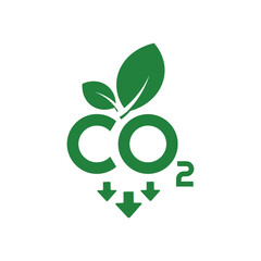 reducing CO2 emissions to stop climate change. green energy background	