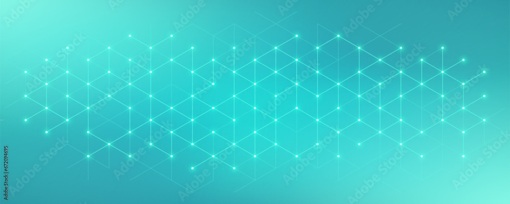 Aufkleber Abstract geometric background with triangle shape pattern