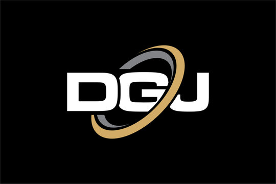 DGJ creative letter logo design vector icon illustration	
