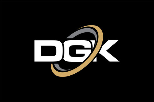 DGK creative letter logo design vector icon illustration	
