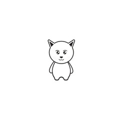 cute coloring book cat set