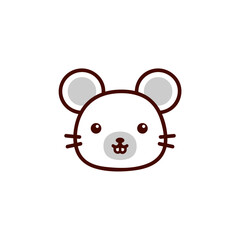 cute coloring book set of mice