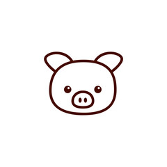 cute coloring book set pig