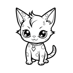 Obraz premium Hd Printable Caticorn Cat Unicorn Anime, Coloring Pages Png