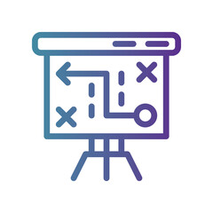 strategy gradient icon