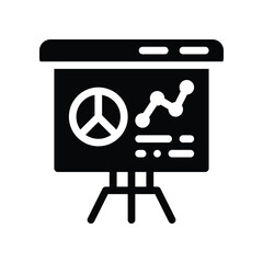 analytics glyph icon