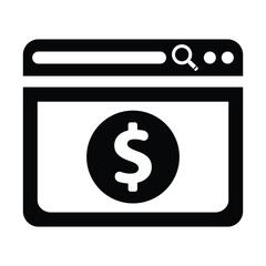 Website Money Donation Icon